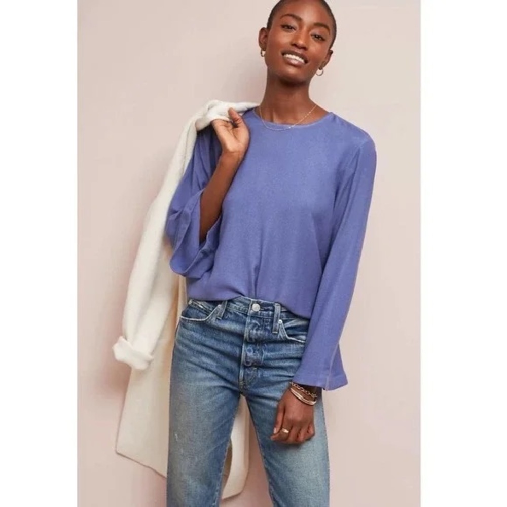 Anthropologie Cloth and Stone Long Bell Sleeve Top NWT - Picture 11 of 11